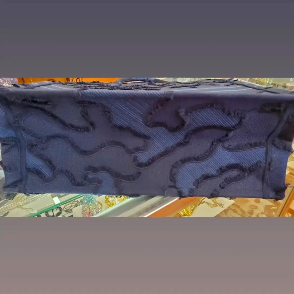 CHRISTIAN DIOR CAMO NAVY BLUE SHOPPER TOTE